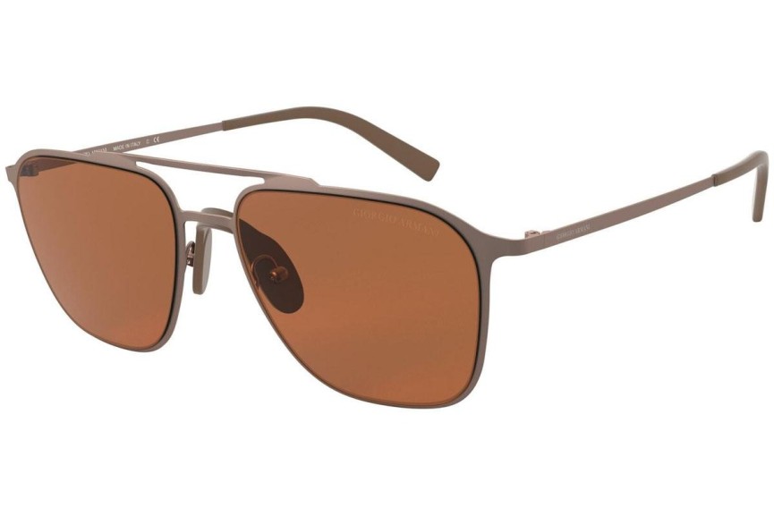 Okulary przeciwsłoneczne Giorgio Armani AR6110 300673 Kwadratowe Brązowe