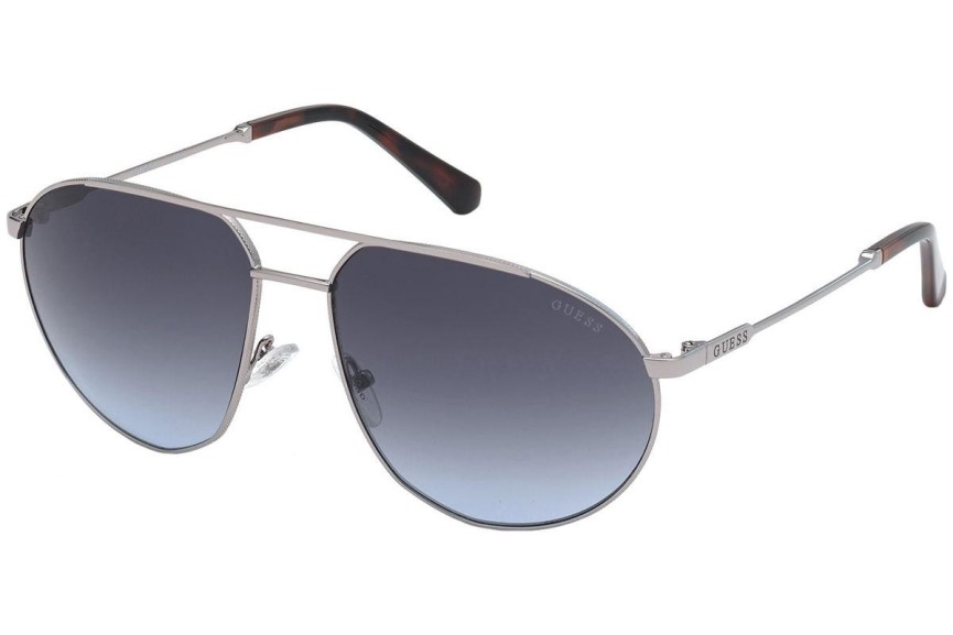 Okulary przeciwsłoneczne Guess GU00009 08B Pilotki (Aviator) Srebrne