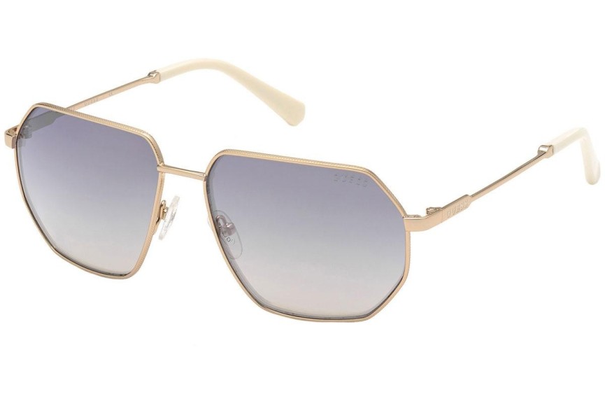 Okulary przeciwsłoneczne Guess GU00011 33B Pilotki (Aviator) Złote