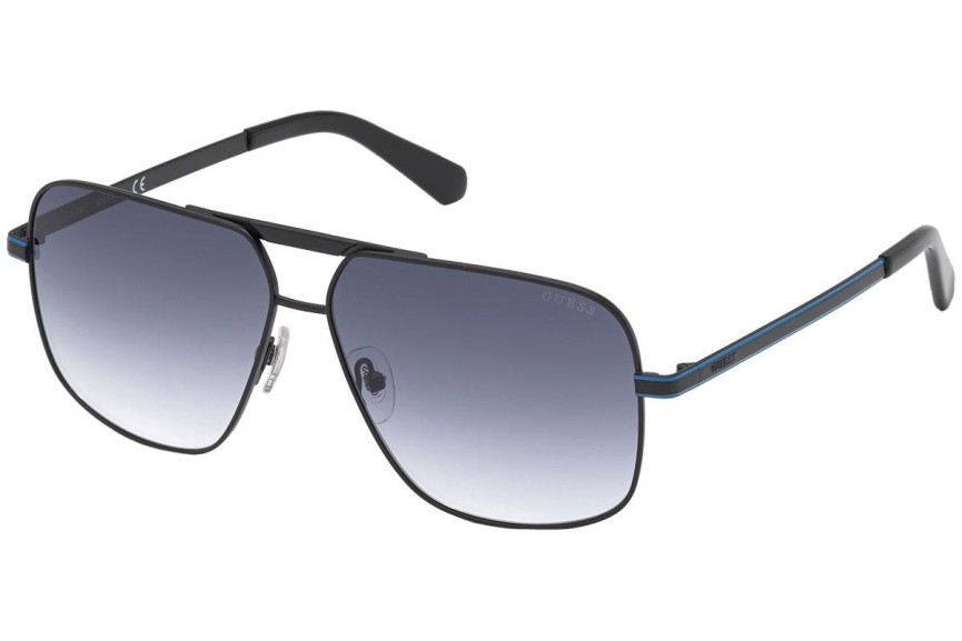 Okulary przeciwsłoneczne Guess GU00026 02W Pilotki (Aviator) Czarne