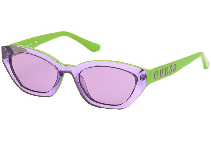 Okulary przeciwsłoneczne Guess GU7732 81Y Kocie oczy Fioletowe