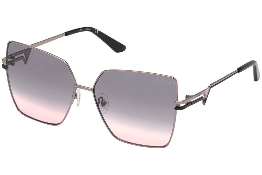 Okulary przeciwsłoneczne Guess GU7733 10B Kwadratowe Srebrne