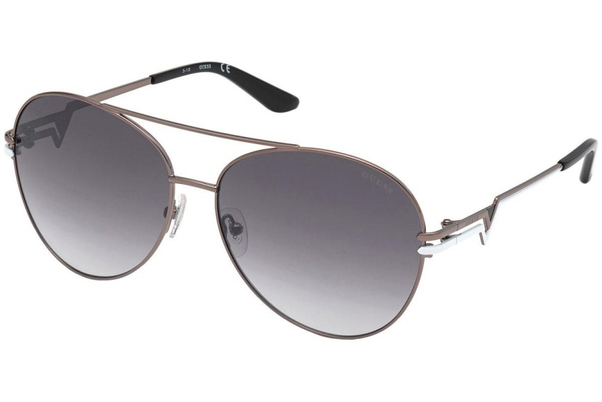 Okulary przeciwsłoneczne Guess GU7735 08B Pilotki (Aviator) Srebrne