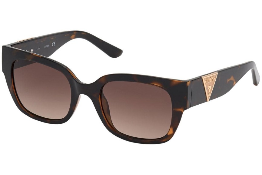 Okulary przeciwsłoneczne Guess GU7742 52F Kwadratowe Havana