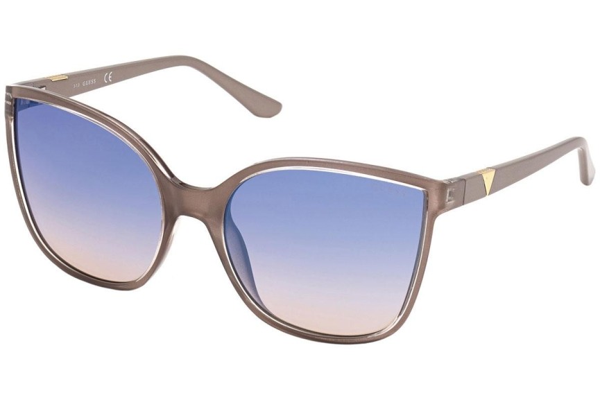Okulary przeciwsłoneczne Guess GU7748 57X Kwadratowe Beżowe