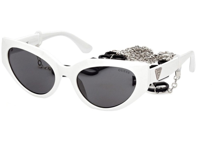 Okulary przeciwsłoneczne Guess GU7787 21A Kocie oczy Białe