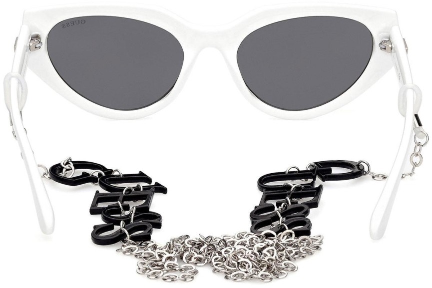 Okulary przeciwsłoneczne Guess GU7787 21A Kocie oczy Białe
