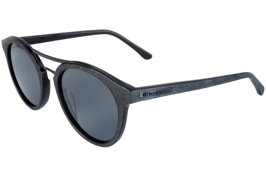 Zonnebril Horsefeathers Nomad AA1086A Polarized Ronde Zwart