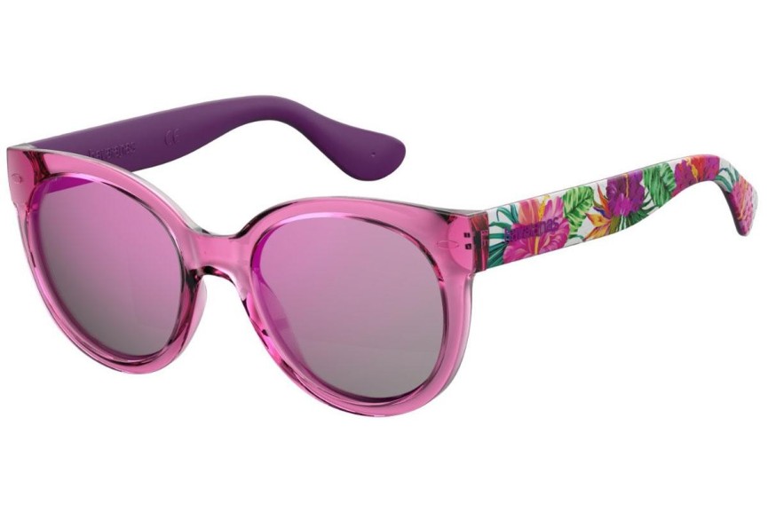 Okulary przeciwsłoneczne Havaianas NORONHA/M S68/IH Okrągłe Różowe