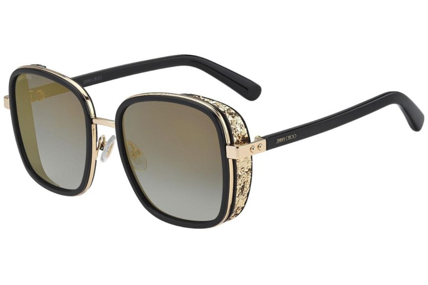 Okulary przeciwsłoneczne Jimmy Choo ELVA/S 2M2/FQ Oversize Czarne