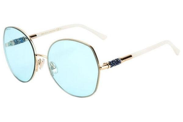 Okulary przeciwsłoneczne Jimmy Choo MELY/S 08C/1P Okrągłe Złote