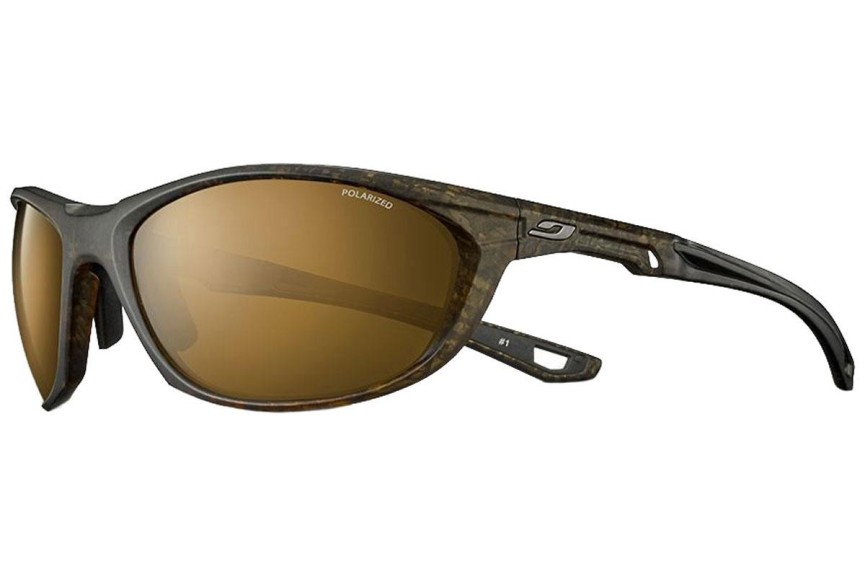 Solbriller Julbo Race 2.0 J482 9051 Polarized Rektangulær Brun