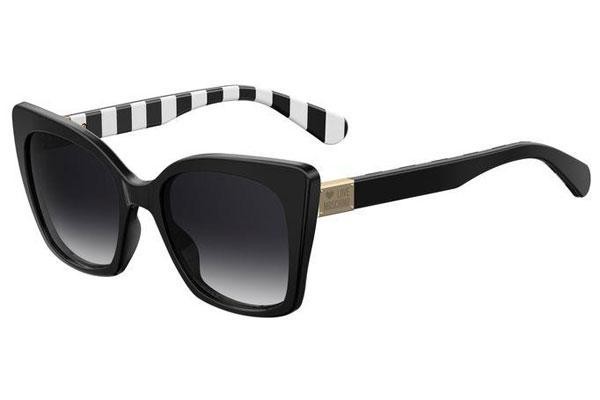 Okulary przeciwsłoneczne Love Moschino MOL000/S 807/9O Kocie oczy Czarne