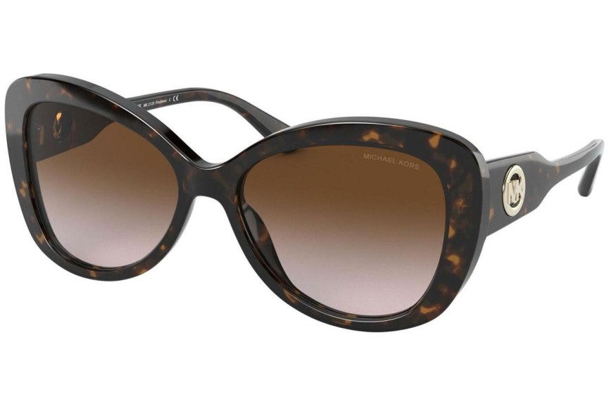 Okulary przeciwsłoneczne Michael Kors Positano MK2120 300613 Kocie oczy Havana