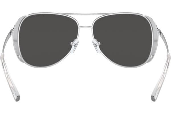 Okulary przeciwsłoneczne Michael Kors Chelsea Glam MK1082 10056G Pilotki (Aviator) Srebrne