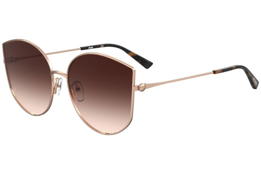 Okulary przeciwsłoneczne Moschino MOS086/G/S DDB/HA Oversize Złote