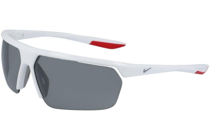 Okulary przeciwsłoneczne Nike CW4670 100 Prostokątne Białe