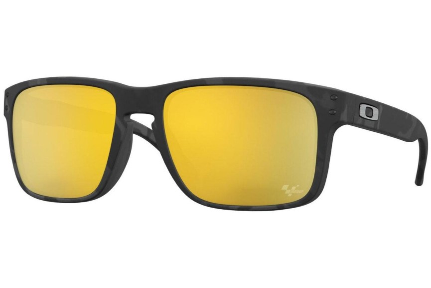 Okulary przeciwsłoneczne Oakley Holbrook Moto GP Collection OO9102 9102O3 Polarized Kwadratowe Czarne