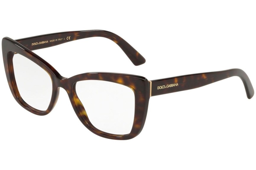 Okulary korekcyjne Dolce & Gabbana DG3308 502 Kocie oczy Havana