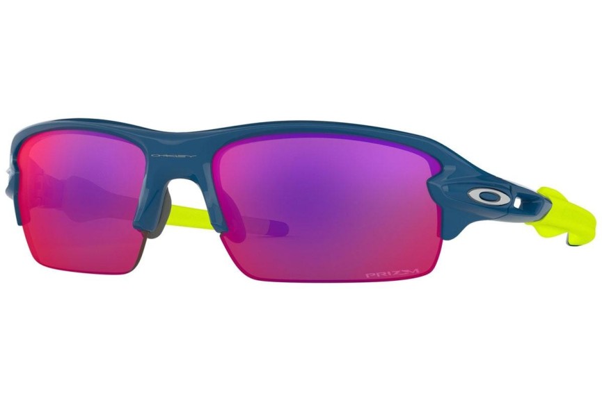 Okulary przeciwsłoneczne Oakley Flak XS OJ9005-05 PRIZM Prostokątne Niebieskie