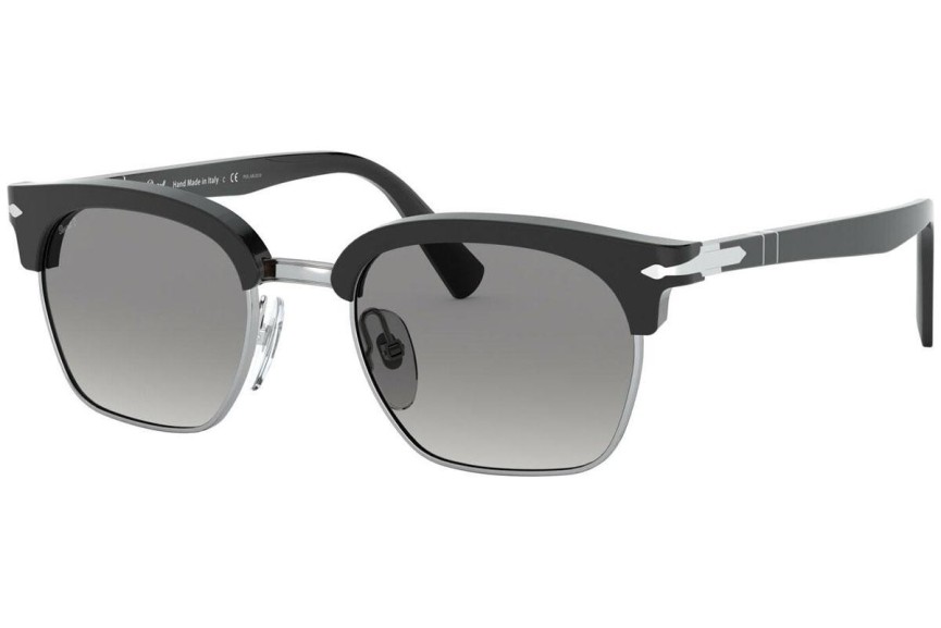 Okulary przeciwsłoneczne Persol PO3199S 1106M3 Polarized Browline Czarne
