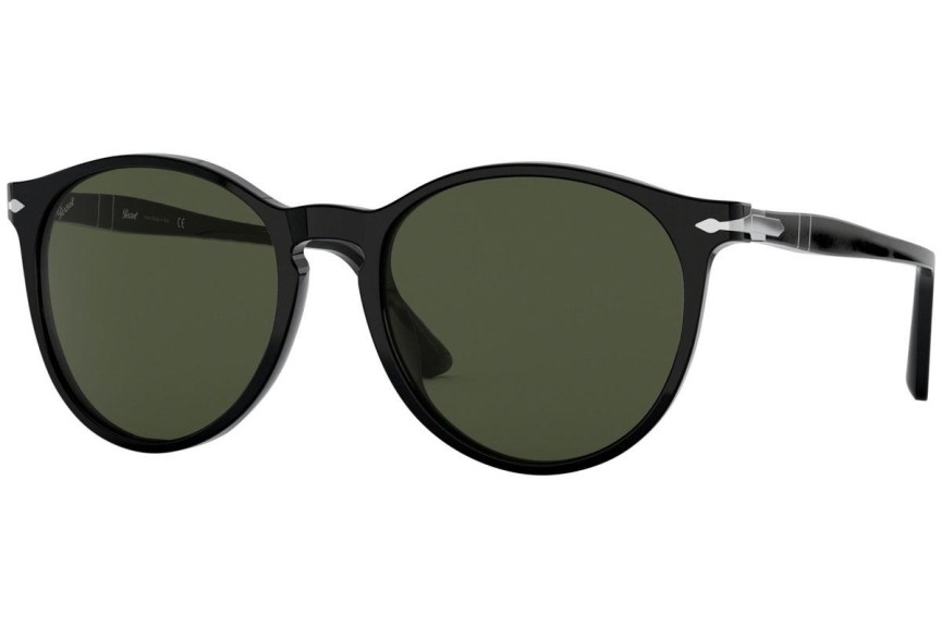 Okulary przeciwsłoneczne Persol Galleria '900 Collection PO3228S 95/31 Okrągłe Czarne
