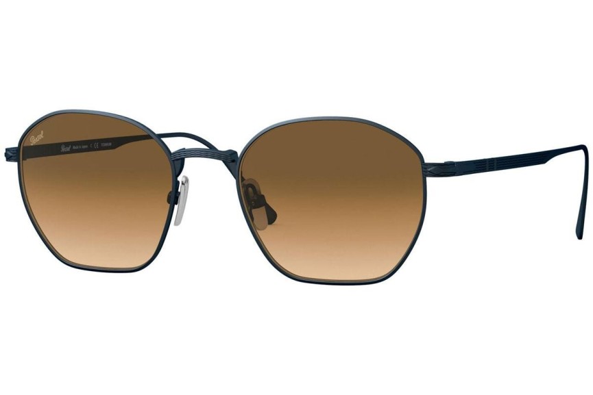 Okulary przeciwsłoneczne Persol PO5004ST 800251 Okrągłe Niebieskie