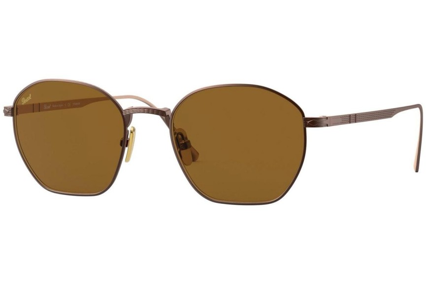 Okulary przeciwsłoneczne Persol PO5004ST 800333 Okrągłe Brązowe