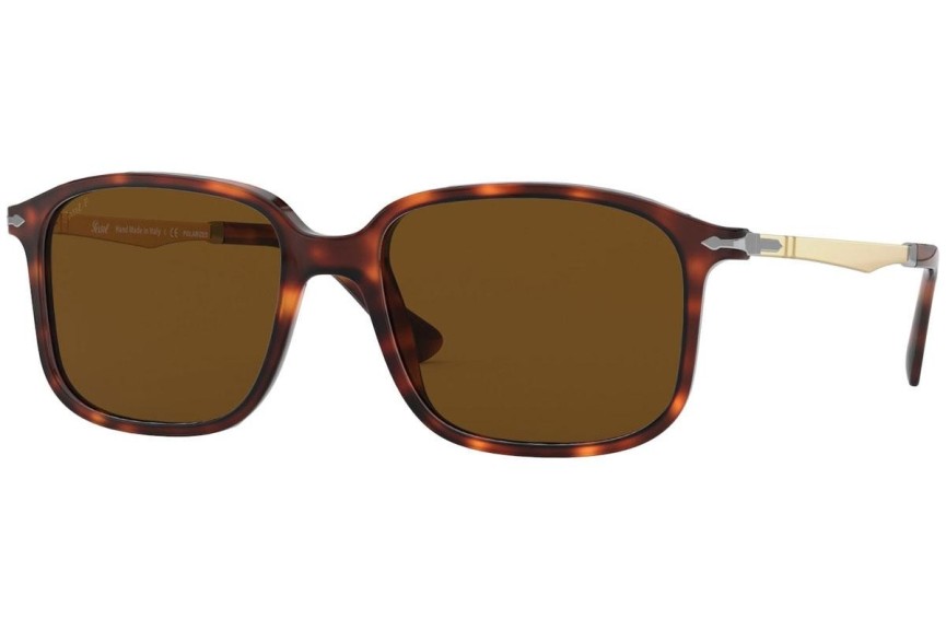 Okulary przeciwsłoneczne Persol PO3246S 24/57 Polarized Kwadratowe Havana