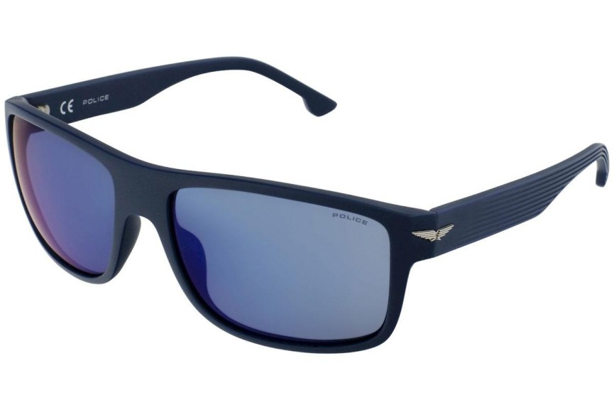 Solbriller Police Tailwind 4 SPLB39E 6QSP Polarized Rektangulær Blå