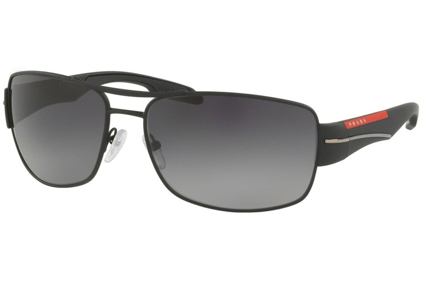 Okulary przeciwsłoneczne Prada Linea Rossa PS53NS DG05W1 Polarized Prostokątne Czarne