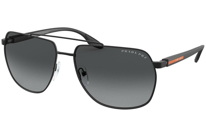 Okulary przeciwsłoneczne Prada Linea Rossa PS55VS 1BO5W1 Polarized Pilotki (Aviator) Czarne