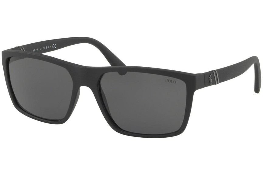 Okulary przeciwsłoneczne Polo Ralph Lauren PH4133 528487 Kwadratowe Czarne