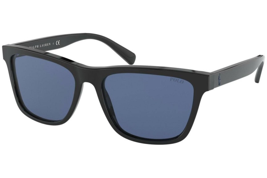 Okulary przeciwsłoneczne Polo Ralph Lauren PH4167 500180 Kwadratowe Czarne