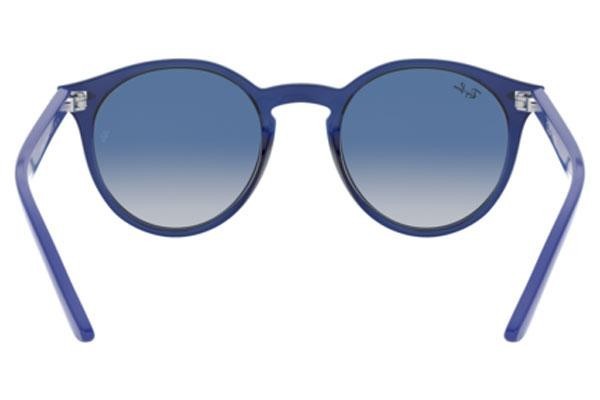 Okulary przeciwsłoneczne Ray-Ban Junior RJ9064S 70624L Okrągłe Niebieskie