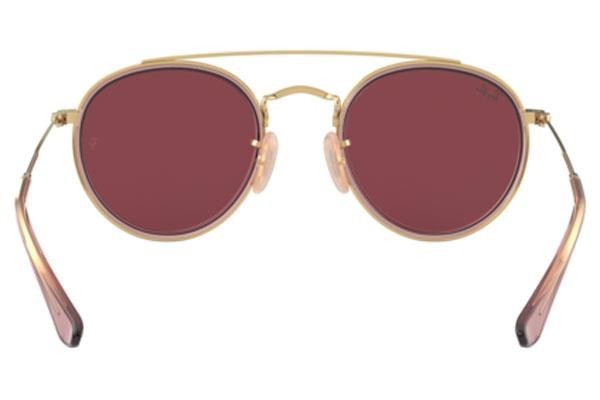 Okulary przeciwsłoneczne Ray-Ban Junior RJ9647S 281/75 Okrągłe Złote