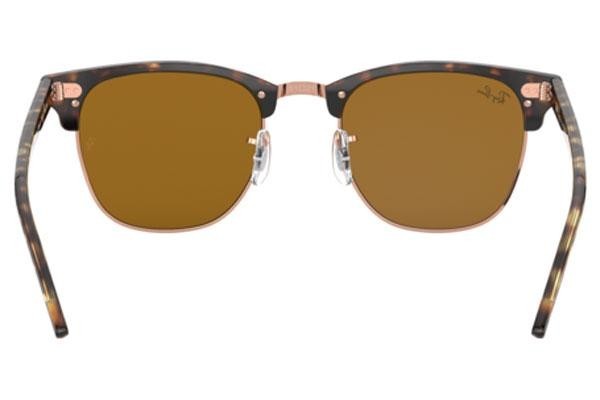 Okulary przeciwsłoneczne Ray-Ban Clubmaster RB3016 130933 Browline Havana