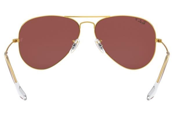 Okulary przeciwsłoneczne Ray-Ban Aviator RB3025 9196AF Polarized Pilotki (Aviator) Złote