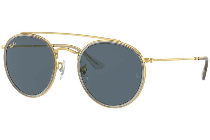 Okulary przeciwsłoneczne Ray-Ban Round Double Bridge RB3647N 9210R5 Okrągłe Złote