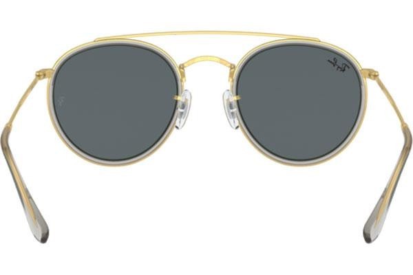 Okulary przeciwsłoneczne Ray-Ban Round Double Bridge RB3647N 9210R5 Okrągłe Złote