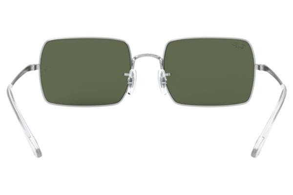 Okulary przeciwsłoneczne Ray-Ban Rectangle RB1969 914931 Kwadratowe Srebrne
