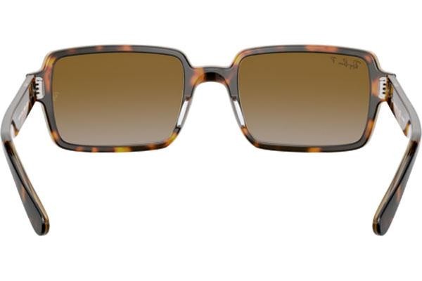 Okulary przeciwsłoneczne Ray-Ban Benji RB2189 1292W1 Polarized Prostokątne Havana