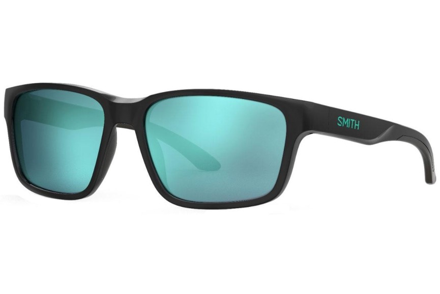 Okulary przeciwsłoneczne Smith BASECAMP 7ZJ/QG Polarized Kwadratowe Czarne