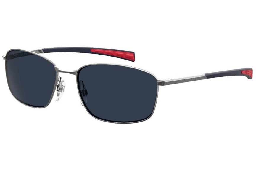 Okulary przeciwsłoneczne Tommy Hilfiger TH1768/S R81/KU Prostokątne Srebrne
