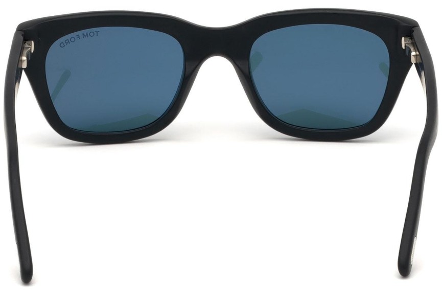 Okulary przeciwsłoneczne Tom Ford Snowdon FT0237 05V Kwadratowe Czarne