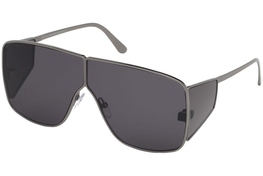 Okulary przeciwsłoneczne Tom Ford Spector FT0708 08A Pilotki (Aviator) Szare