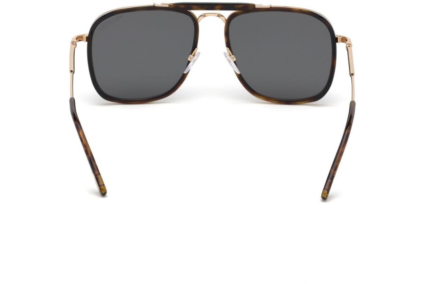 Okulary przeciwsłoneczne Tom Ford Huck FT0665 52A Pilotki (Aviator) Havana