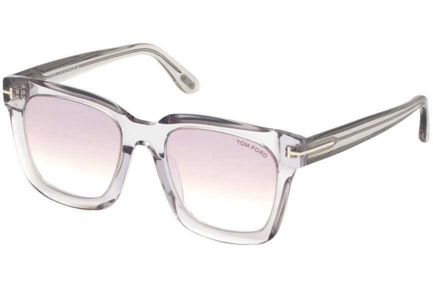 Okulary przeciwsłoneczne Tom Ford Sari FT0690 20T Kwadratowe Szare