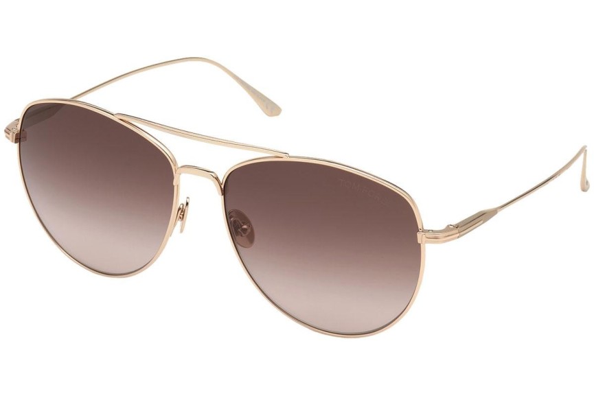 Okulary przeciwsłoneczne Tom Ford FT0784 28F Pilotki (Aviator) Złote