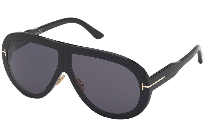 Okulary przeciwsłoneczne Tom Ford FT0836 01A Pilotki (Aviator) Czarne